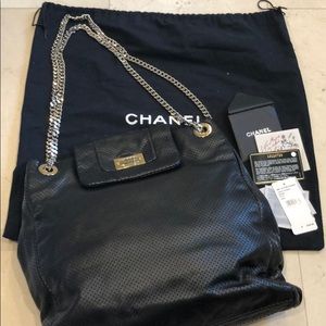 Chanel authentic perforated tote bag